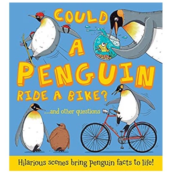 🌈3/$20~Hardcover Book “Could a Penguin Ride a...”